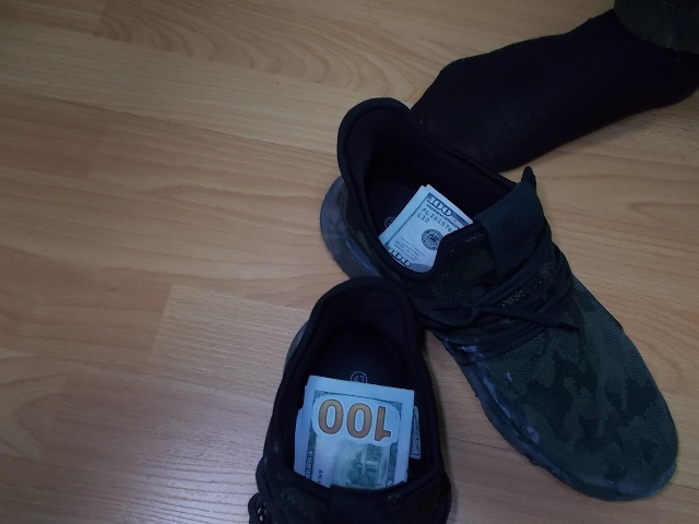 Ехавший из Таганрога водитель прятал валюту в обуви