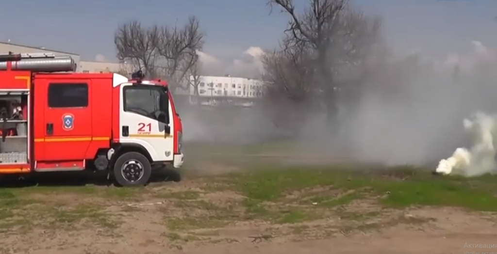 В Таганроге учились тушить ландшафтные пожары