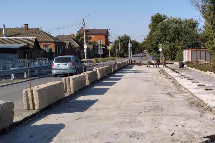 Мост на улице Шевченко  готов на 80 %