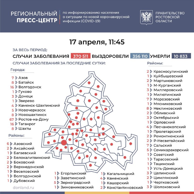 В Таганроге коронавирусом заболели 16 человек