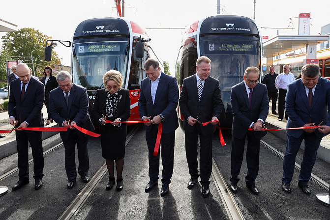 В Таганроге запустили новые трамвайные маршруты
